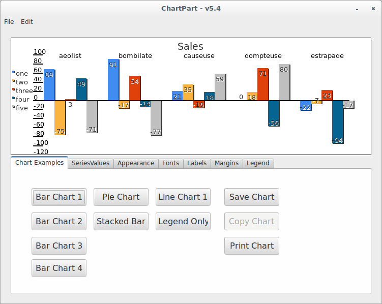 ChartPart allows you to create charts natively in your Xojo applications.